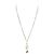 Collana placcata in oro con fiore Coco Mark di Chanel Bianco D'oro