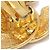 Chanel CC Clip-On Quilted Metal D'oro - vista 3