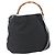 Gucci Vintage Bamboo Nylon and Patent Leather Mini Nero