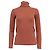 Rippstrick-Rollkragenpullover aus rostfarbener Wolle von Theory Orange