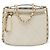 Borsa a spalla in pelle di vitello Chanel Coco Mark AP2193 con catena Bianco