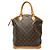 Borsa Tote Monogram Lockit Louis Vuitton Marrone