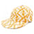 Gorra Fendi FXQ961 AN9LTU Blanco Naranja  - vista 1