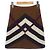 Falda de cachemira Burberry 80557341 Castaño Negro Blanco
