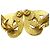 Cuore placcato oro con logo CC di Chanel D'oro - vista 3