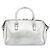 Klassische Duffle-Tasche aus Leder 24 von Saint Laurent Silber - Ansicht 2