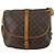 Bolsa Saumur Louis Vuitton em lona Monogram 35 Marrom - vista 2