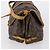 Bolsa Saumur Louis Vuitton em lona Monogram 35 Marrom - vista 3