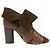 Botines de cuero ISABEL MARANT Verde oliva