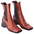 Botines de charol Miu Miu Naranja - vista 3