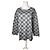 Vintage Burberry Karomuster Rundhals Pullover L Grau Schwarz