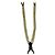 Bretelle in tela con logo Chanel Beige - vista 2