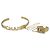 Bangles Chanel Logo con catena CC Metallo con Cristallo D'oro