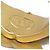 Bangles Chanel Logo con catena CC Metallo con Cristallo D'oro - vista 4
