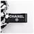 Scrunchie in seta nera/bianca CHANEL Nero Bianco - vista 7