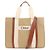 Chloé braune Canvas-Tote-Tasche