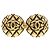 Vintage Chanel goldplattierte Matelassé Clip-Ohrringe Golden