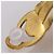 Vintage Chanel goldplattierte Matelassé Clip-Ohrringe Golden - Ansicht 13