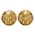 Vintage Chanel goldplattierte Matelassé Clip-Ohrringe Golden - Ansicht 3
