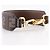 Zucca Fendi Mini Strap You in pelle di vitello marrone - vista 3