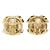 Vintage Chanel Coco Mark Clip Ohrringe Golden - Ansicht 3