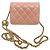 CHANEL Pre-Owned 2021 Mini Clutch de Cuir de Cordero Pearl Crush con Cadena Rosa - vista 3