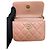 CHANEL Pre-Owned 2021 Mini Clutch de Cuir de Cordero Pearl Crush con Cadena Rosa - vista 9