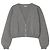 Alaïa Cardigã Escultural de Cashmere Corto Alaia Cinza