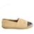 Chanel Beige Leder-Espadrilles