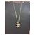 Collana Chanel a Doppia Catena Oro D'oro - vista 5
