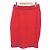Falda de cachemira Chanel Roja - vista 2