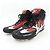 Baskets de course LV Footprint de Louis Vuitton Noir Blanc Rouge - vue 3
