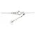 Autre Marque Platin-Diamant-Halskette Silber - Ansicht 5