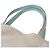 Hermès Borsa Tote Double Sens 45 in Blu Atoll e Grigio Perla - vista 7