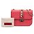 Valentino Piccola Borsa Crossbody Glam Lock Rockstud Rosa - vista 12