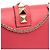 Valentino Piccola Borsa Crossbody Glam Lock Rockstud Rosa - vista 9