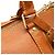 Borsa Boston Keepall 55 in pelle Epi Louis Vuitton Marrone D'oro - vista 8