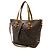 Borsa Tote Louis Vuitton Monogram Palermo GM Marrone - vista 3