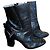 Botines de cuero negro con tacón – Thierry Mugler ✨ - vista 3