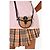 Bolso cruzado mini con hebilla Nova check de Burberry Negro Beige - vista 4