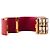 Bracciale in pelle Saffiano cristallo Prada Rosso - vista 10
