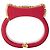 Bracciale in pelle Saffiano cristallo Prada Rosso - vista 5