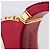 Bracciale in pelle Saffiano cristallo Prada Rosso - vista 8