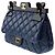 Borsa CHANEL 2.55 in Pelle Blu - 103082 - vista 5
