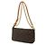 Borsa a catena Pochette Accessoires Monogram Louis Vuitton Marrone - vista 3