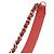 Borsa a spalla Chanel V-Stitch Chevron con catena Rosa Rosso - vista 6