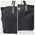 Borsa tote in tessuto nero con dettagli Saffiano di Prada - vista 8
