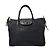 Borsa tote in nylon Tessuto e pelle Saffiano nera PRADA Nero