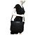 Borsa tote in nylon Tessuto e pelle Saffiano nera PRADA Nero - vista 12