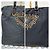 Borsa tote in nylon tessuto con logo grommet PRADA nero/oro D'oro - vista 10